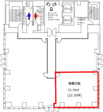 日総第２２ビル 7階 22.37㎡