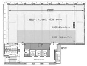 銀泉新橋第２ビル 4階 555.21㎡