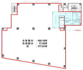 築地第一長岡ビル 8階 177.61㎡