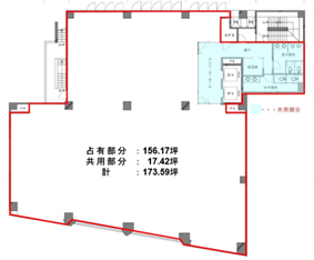 築地第一長岡ビル 2階 171.79㎡