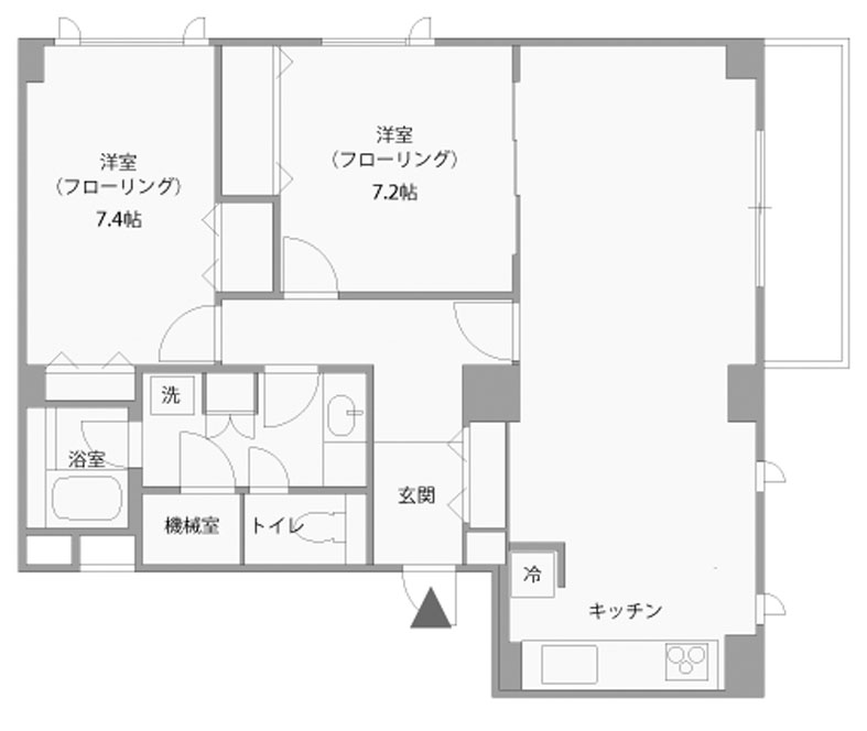 パレロワイヤル南青山 201階 79.9㎡
