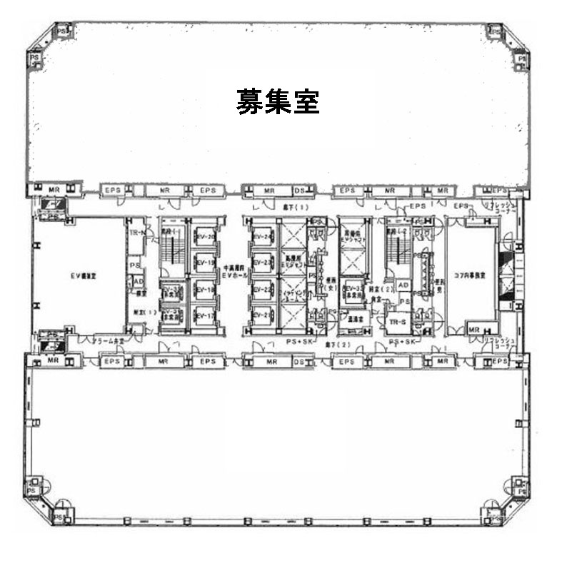 晴海トリトンスクエアオフィスタワーＸ棟 12階 271.82㎡