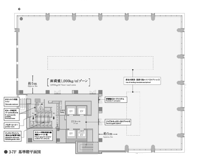 住友不動産ふくおか半蔵門ビル 基準階 1325.58㎡