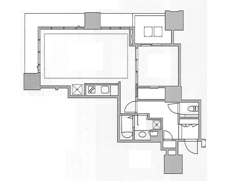 ＤＥＵＸ　ＴＯＵＲＳ　ＣＡＮＡＬ&amp;ＳＰＡ　ＥＡＳＴ E4604階 56.86㎡