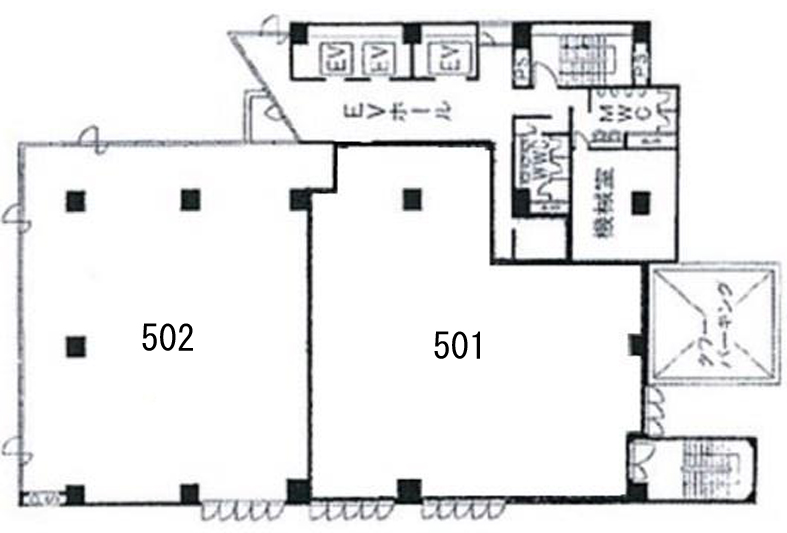 上野駅前ビル 5階 245.65㎡