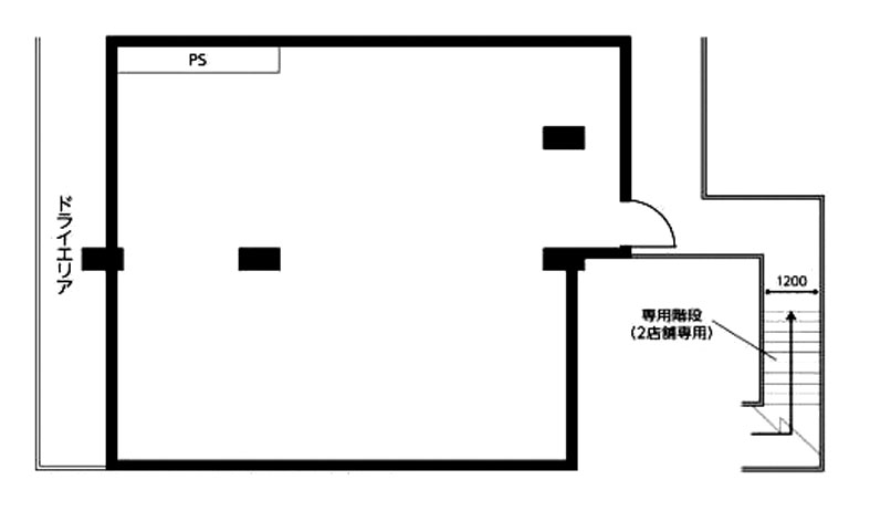 玉柳ビル（テシコ六番町ビル） B1階 100.89㎡