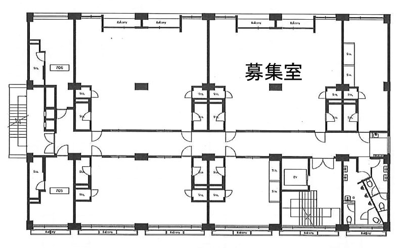 岡崎ビル 809~810階 100.96㎡