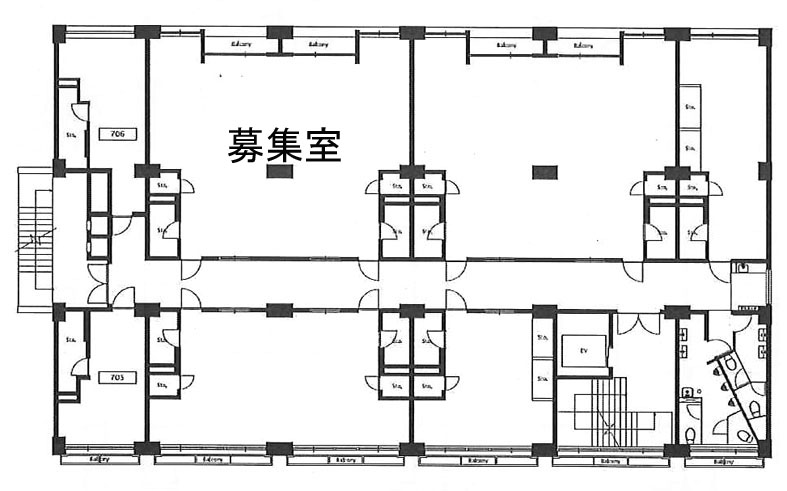 岡崎ビル 807~808階 100.96㎡