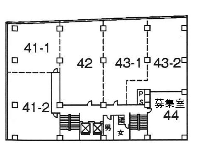 東洋ビルディング 4-44階 13㎡