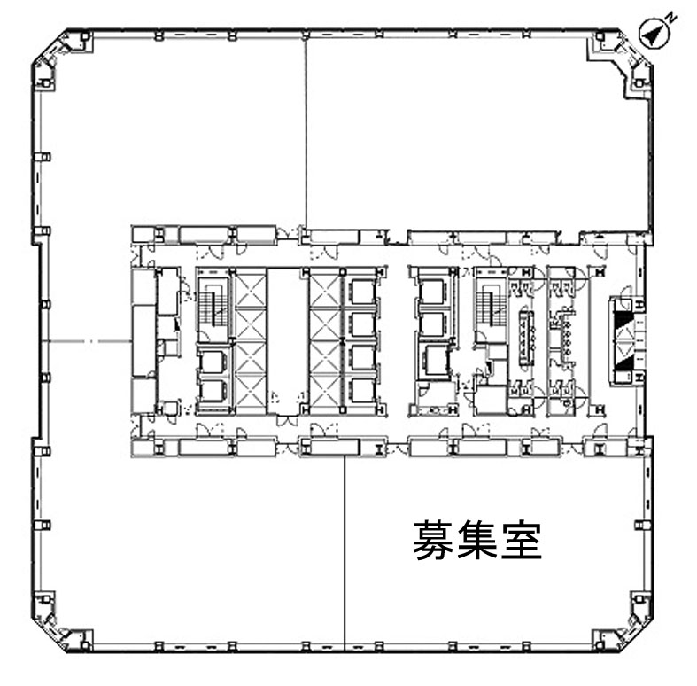 晴海トリトンスクエアオフィスタワーＸ棟 43階 136.74㎡