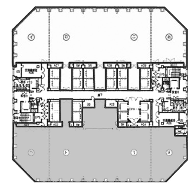 聖路加タワー 806階 243.56㎡