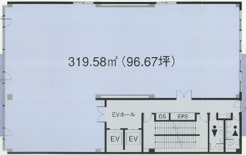 浜松町シミヅ産業ビル 基準階 319.57㎡