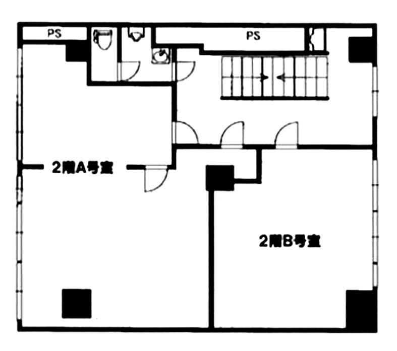 城辺橋ビル別館 2A階 24.56㎡