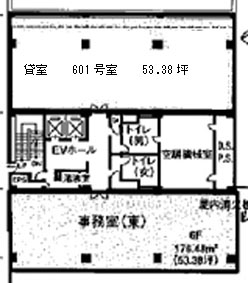 赤坂中川ビル 601階 53.38㎡