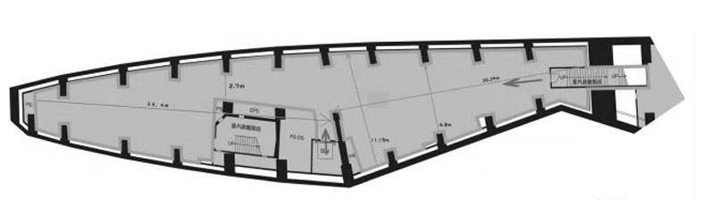Ｓｈｉｂｕｙａ　Ｓａｋｕｒａ　Ｓｔａｇｅ（ＳＡＫＵＲＡタワー） B棟102-2階 508㎡