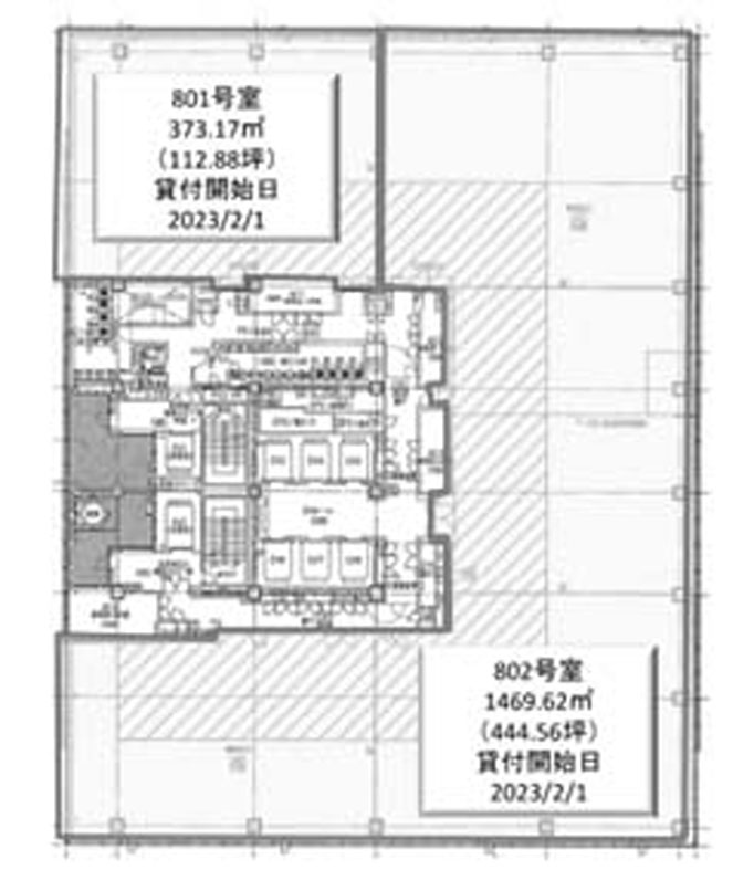 室町古河三井ビルディング 801階 373.16㎡