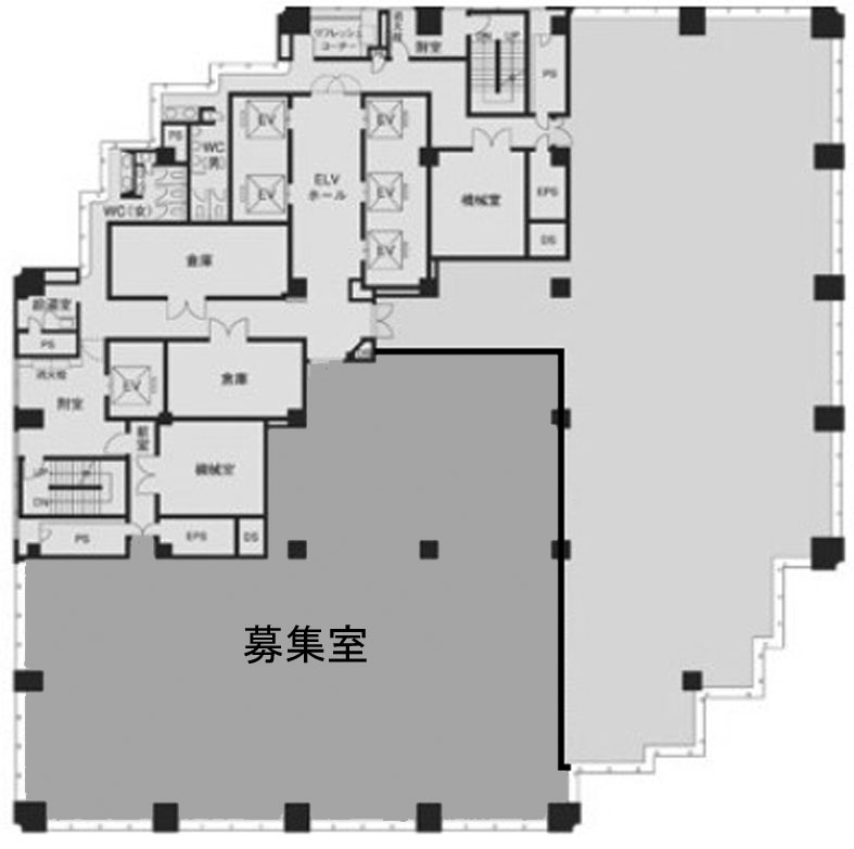 新宿スクエアタワー 13階 480.69㎡