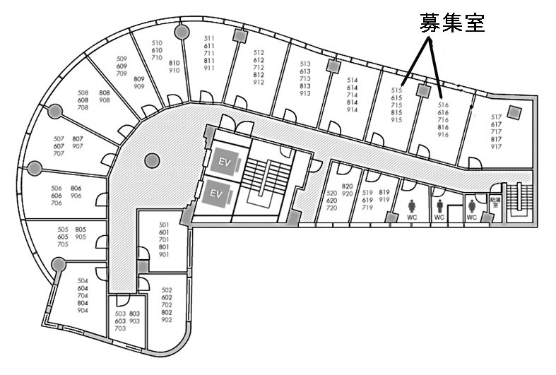 初台センタービル 915+916階 52.89㎡