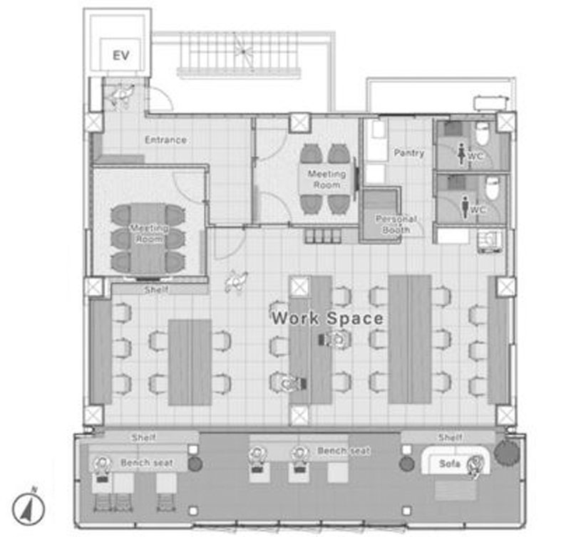 （仮称）渋谷２ｰ６計画 4階 141.32㎡