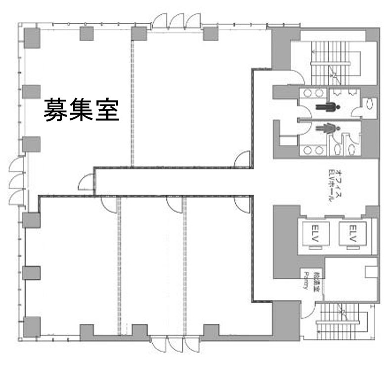 日総第２２ビル 6階 22.81㎡