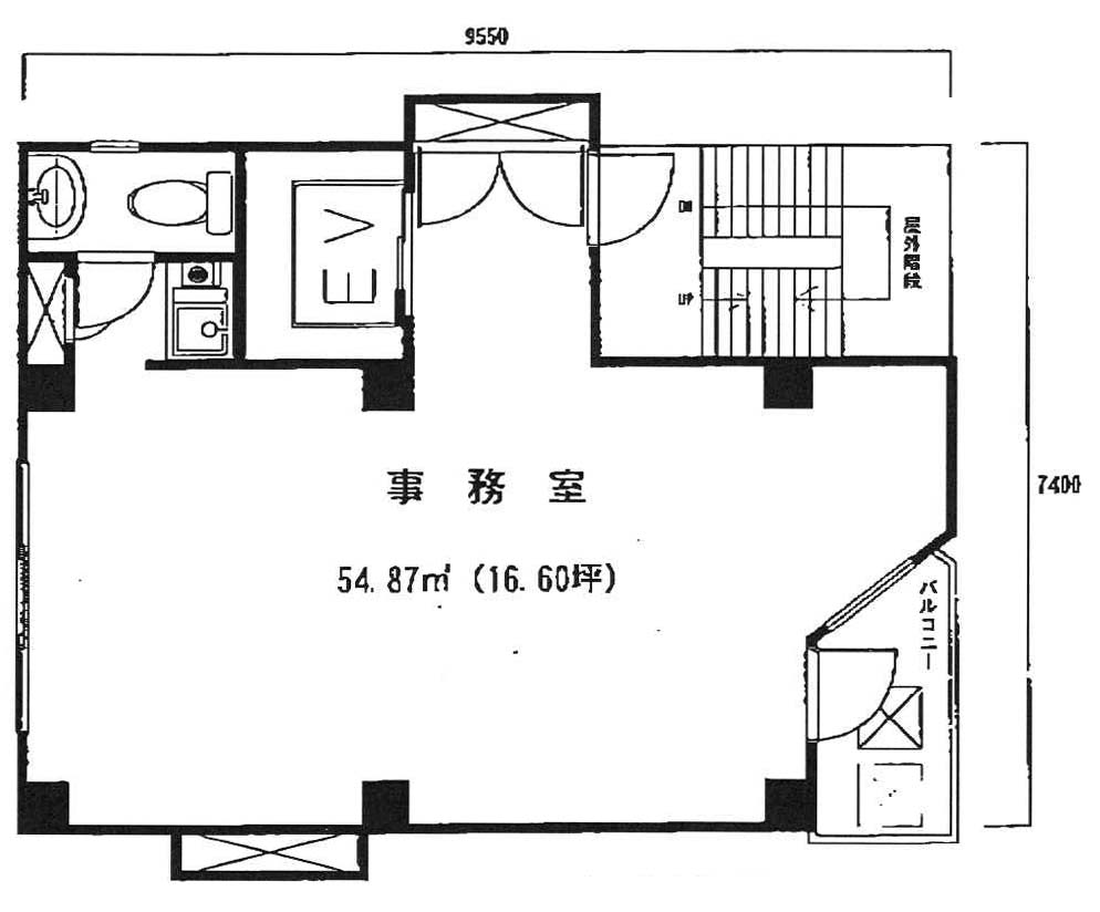 赤坂有馬ビル 3階 54.88㎡