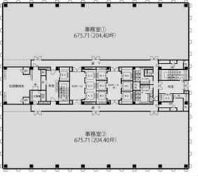 大崎ニューシティ３号館（日精ビルディング） 12階 1351.4㎡