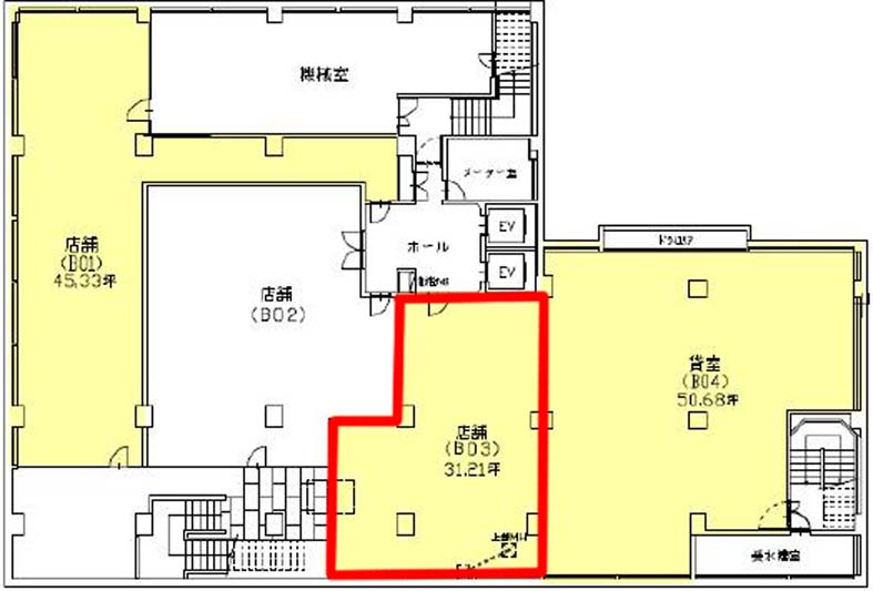 共同ビル（銀座７丁目） B1階 31.21㎡