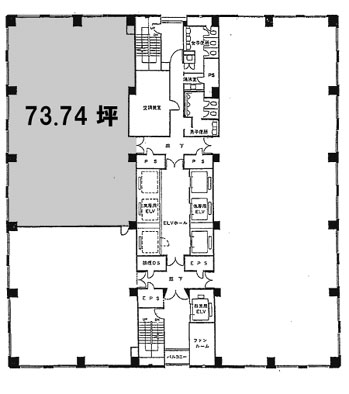 新大崎勧業ビル（ニューシティ4号館） 8西階 243.77㎡