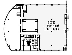 イースト六本木ビル 2階 1020.43㎡