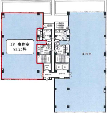 ＫＤＸ東茅場町三洋ビル 新館5階 93.25㎡