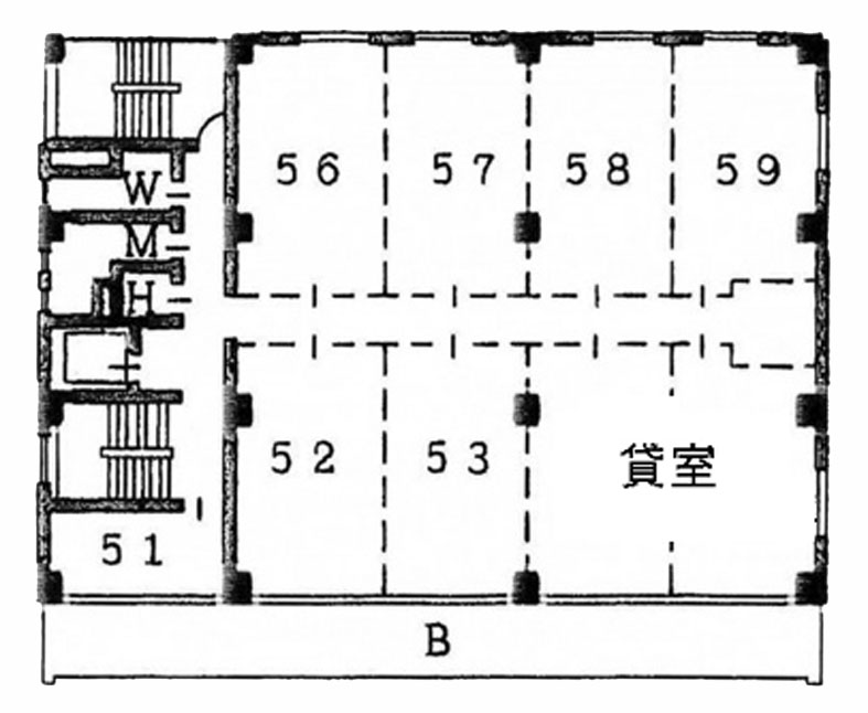 共同ビル（新本町） 5-54・55階 16.52㎡