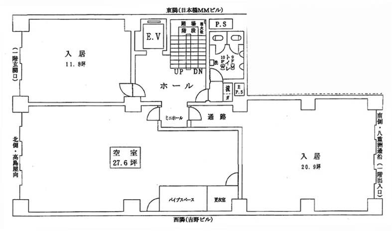 ニュー八重洲ビル 45537階 27.6㎡