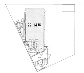 宝町ＴＡＴＳＵＭＩビル 9階 22.14㎡