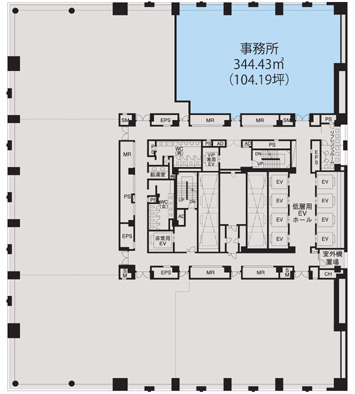 オリナスタワー 45310階 344.43㎡