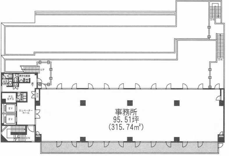 三井ウッディビル 6階 315.74㎡