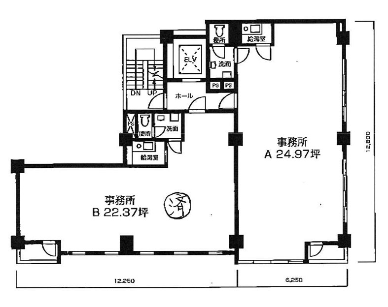 絹川ビル 3A階 24.97㎡