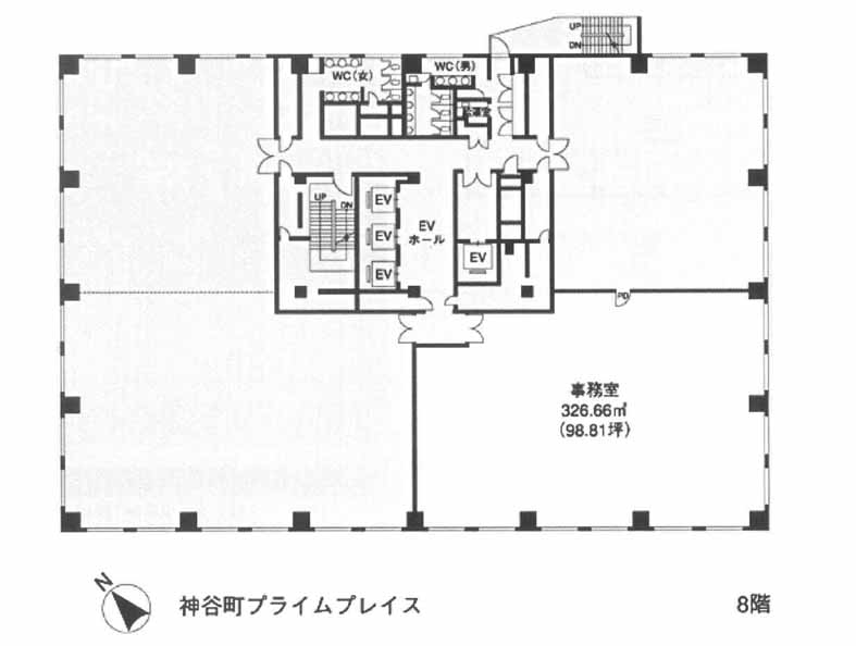 神谷町プライムプレイス 8階 98.81㎡