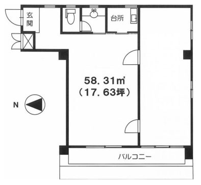 小澤ビル 402階 58.28㎡