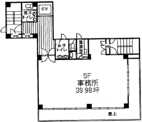 渋谷道玄坂ビル 5階 132.17㎡