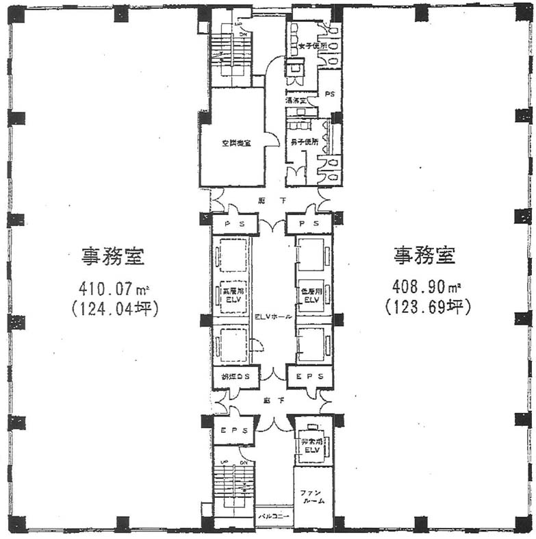新大崎勧業ビル（ニューシティ4号館） 19西階 410.05㎡