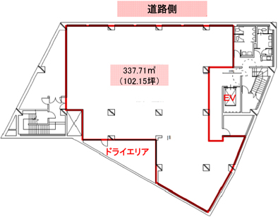 センタービル金町 B1階 337.69㎡