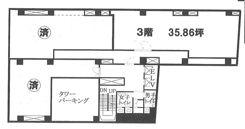 中庄ビル 3階 35.86㎡