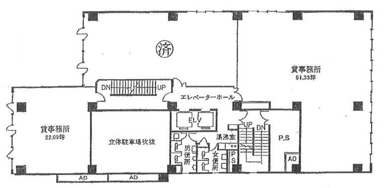 産報佐久間ビル 5階 51.33㎡