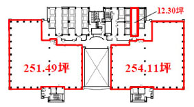 新宿マインズタワー 6階 1712.06㎡