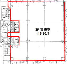渋谷パインビル 3階 386.12㎡