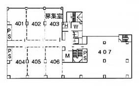 共同ビル（銀座７丁目） 403階 17.91㎡