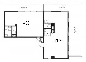 西新宿元木ビル 403階 37.95㎡