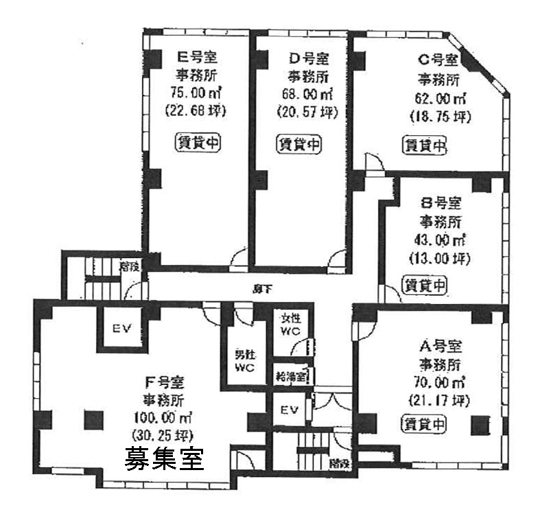 コスモス御苑ビル（カテリーナネオハイツ/モニーレ御苑前） 501階 100㎡