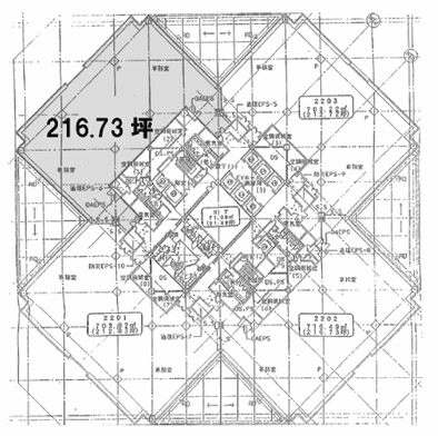 ゲートシティ大崎 W22階 716.46㎡