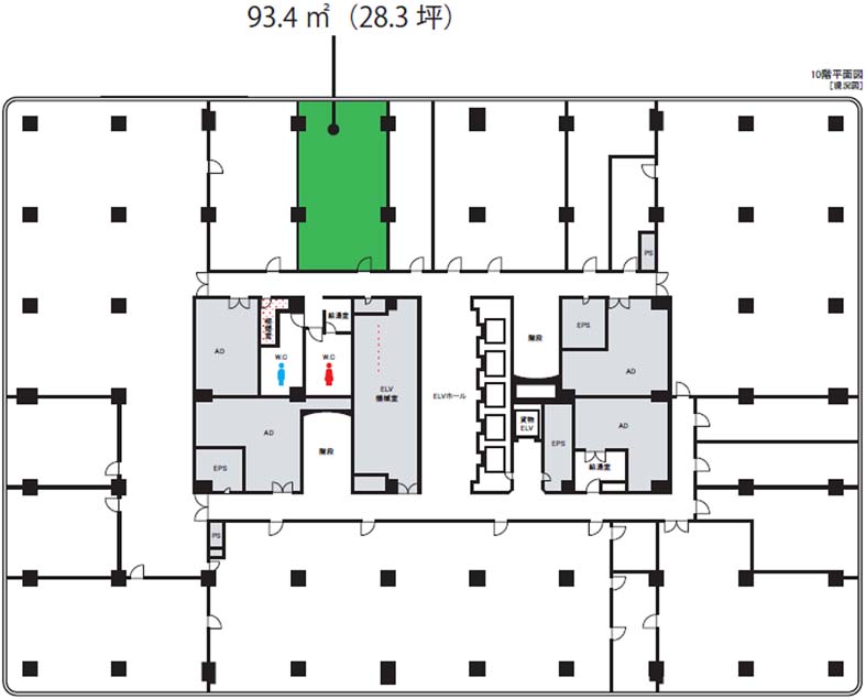 東京交通会館 10階 93.55㎡